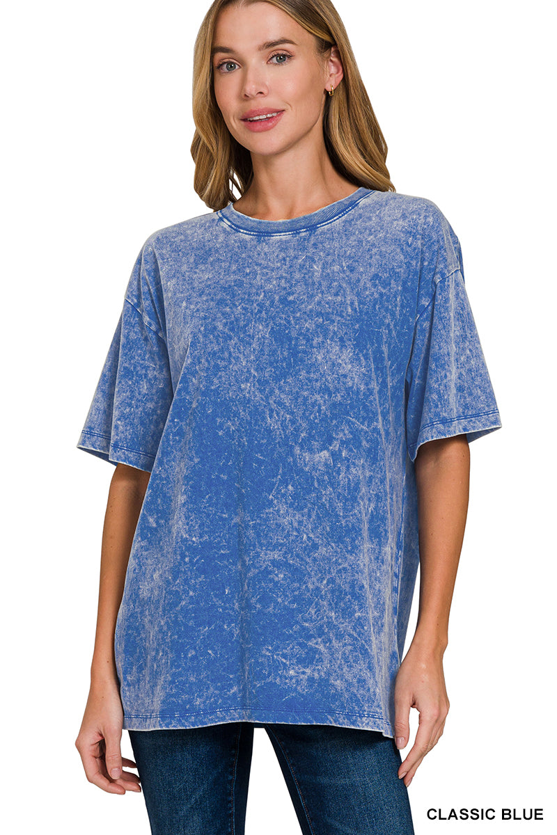 Washed Short Sleeve Top
